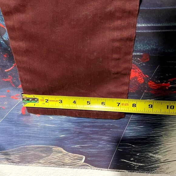 G By Guess Calan Jeans Men's 32x32 Red Denim Tapered Leg Streetwear Outdoor - Picture 5 of 7